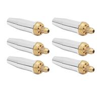 Fafeicy G07-301 Boquilla de Corte de Gas, Paquete de 10 Cabezas de (3#) | Cabezal de pistola neumática tipo manga, concentricidad mecanizada por CNC, exterior cromado tipo espejo, recolección de
