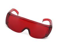 Fafeicy Gafas de Luz, Gafas Protectores para Longitud de Onda de 405-1064 Nm, Gafas de Seguridad con Filtro de Luz para Grabado y Operación de Luz (rojo)