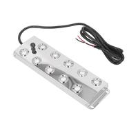 Fafeicy Generador de Niebla Ultrasónica, 10 Cabezales DC45-48V 1,5 M de Longitud de Cable Fogger para Fuente de Estanque de Agua, Oscilación de 1,7 MHz, área de Cobertura Interior de 9 M²