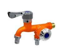 Fafeicy Grifería para Lavadora, 1 Entrada 2 Salidas Doble Válvula de | Conector Universal de Rosca 1/2in, Cuerpo de PP a Prueba de Fugas, Anticongelante a Prueba de Explosion, para Balcon Lavabo