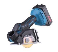 Fafeicy Herramienta de Amoladora Angular Inalámbrica, Herramienta de Corte Recargable de 20 V, Disipación de Calor Eficiente con Rápido de Hoja para Corte de Azulejos de Madera y Metal (Sierra