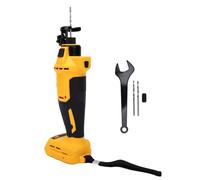 Fafeicy Herramienta de Corte de Paneles de Yeso Inalámbrica, Apta para BateríaAbridor de Orificios de Corte de Paneles de Yeso sin Escobillas con Profundidad Ajustable Li