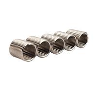 Fafeicy Herramienta de Reparación de Roscas, Inserto de Alambre de Alambre Roscado, 5pcs M20x2.5x2d Sujido de Acero Inoxidable, para Conversión de Pulgadas Métricas