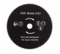 Fafeicy Hoja de Sierra de Acero Inoxidable 80T de 85 Mm para Cortar Madera, Corte Preciso y Rápido, Aplicaciones Versátiles, Rendimiento Confiable, Amplia Compatibilidad con Orificio de 10 Mm, Hecha