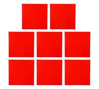 Fafeicy Hoja de Tilo de 8 Uds., 300x300x3mm, Doble Cara, Prerevestida Roja para Corte Láser, Grabado, Decoración del Hogar, Artesanía para Adultos Aficionados