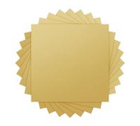 Fafeicy Hojas de Madera Contrachapada Dorada, Hoja de Tilo de Color de Doble Cara de 300x300x3mm para Corte por Láser, Modelo de Grabado, Fabricación Artesanal