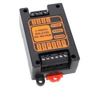 Fafeicy Hub Aislado, Convertidor Industrial de 2 Puertos con Tecnología Fotoeléctrica para Uso en Exteriores y Comunicación Serial, Compatible con y Soporta hasta 128 Nodos