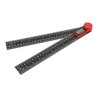 Fafeicy Inclinómetro de ángulo Digital, Herramienta de Medición de Plástico con Pantalla Pequeña para una Lectura Precisa, Resolución de 0,05°, para Carpintería, Muebles, Materiales de (300 mm)