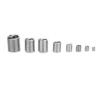Fafeicy Insertos de Rosca de Acero Inoxidable Insertos 100 Piezas de Rosca Interior M3-M12 para Aluminio con Alta Resistencia Al Desgaste