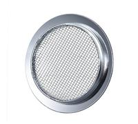 Fafeicy Insertos para Orificios de Guitarra Resonador, Cubiertas de Orificios de Sonido de Metal, Paquete de 2 Insertos para Orificios de Sonido con Pantalla Plateada, Ideal para