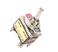 Fafeicy Interruptor de Alternancia de 2 Posición 4 PIN A OFF OFF 12 Mm 15A 250VAC 5pcs para Control Industrial Automotriz