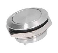 Fafeicy Interruptor de Botón Plano de Acero Inoxidable, Botón Impermeable
