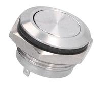 Fafeicy Interruptor de Botón Plano de Acero Inoxidable, Botón Impermeable
