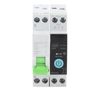 Fafeicy Interruptor de Circuito Inteligente de WiFi con Materiales Premium para Control de la Aplicación de Control de la Familia Modos de Cuenta Regresiva para Visualización (1P-16A con función de