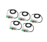 Fafeicy Interruptor de Detección de Sensor de Proximidad Detector de Interruptor de Proximidad 5 Piezas 2 Cables Normalmente Abiertos Distancia de Detección de 10 Mm 70 Hz IP65