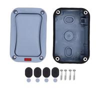 Fafeicy Interruptor de Luz Exterior 20A IP66 a Prueba de Agua 1 Interruptor Exterior de Control Doble con Luz Indicadora para Césped Balcón Patio Terraza