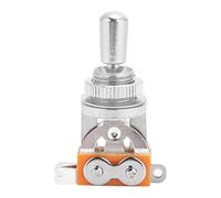Fafeicy Interruptor de Palanca de Pastilla, Material Electrónico de Metal, Selector de 3 Vías para Guitarra, Fácil Instalación, Ideal para Entusiastas de la Guitarra Eléctrica (SILVER)