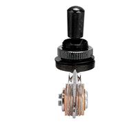 Fafeicy Interruptor de Palanca de Pastilla, Material Electrónico de Metal, Selector de 3 Vías para Guitarra, Fácil Instalación, Ideal para Entusiastas de la Guitarra Eléctrica (BLACK)