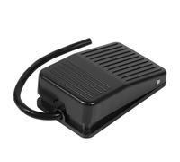 Fafeicy Interruptor de Pedal Interruptor de Pie de Plástico Negro 220 V 380 V Control de Encendido y Apagado con Cable de 10 Cm 100 X 61 Mm Operación Manos Libres para Usuarios de Equipos de Energía
