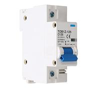 Fafeicy Interruptor Miniatura DC 1P 125A 250V Carril DIN para Sistemas | Carcasa de PA66, Magnético de Extinción de , Capacidad de Corte de 10kA, Protección contra Sobrecarga y Cortocircuito,
