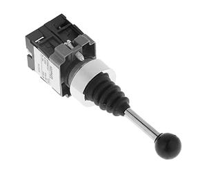 Fafeicy Interruptor Momentáneo Joystick 2NO 2 Posiciones 22mm, Retorno por Resorte, Compatible con XD2PA22CR, Control Industrial de Circuitos AC/DC