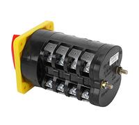 Fafeicy Interruptor Rotativo Universal de Aleación de Cobre y Plata para