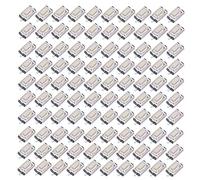 Fafeicy Interruptor Táctil SMD Momentáneo, 100 Piezas, DC 12V 50mA, Plástico, Kit de Surtido Micro Interruptores para Electrónica