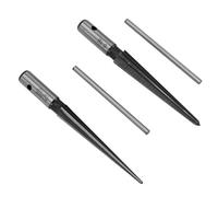 Fafeicy Juego de 2 Escariadores con en T de 3-13 Mm y 5-16 Mm. Escariador Manual Cónico con en T para Biselar y Desbarbar Madera, Metal plástico.