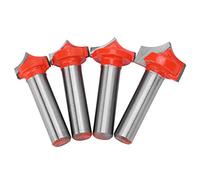 Fafeicy Juego de 8 Brocas para Enrutador de Carpintería, Acero de Tungsteno con 8 Vástagos, Fresa de Precisión para Máquinas de Carpintería y Grabado