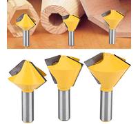 Fafeicy Juego de Bits del Enrutador de la Boca del Pájaro, Material de Carburo, Corte Preciso y Articulaciones Fuertes para Carpinteros