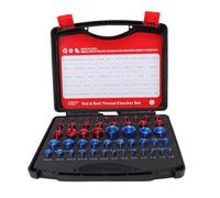 Fafeicy Juego de Comprobadores de Roscas, 50 Piezas, Tuercas y Pernos Imperiales y Métricos, Identificador de Roscas Desmontable para Espacios Reducidos