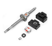 Fafeicy Juego de Husillos de Bolas, Kit de Husillos de Bolas SFU1605 de Acero Inoxidable, Alta Precisión de 250 Mm para Aplicaciones de Movimiento Lineal CNC