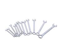 Fafeicy Juego de Llaves Combinadas de 12 Piezas Diseño de Doble Apertura Hecho de Acero con Rango de Tamaño de 5,5 Mm a 22 Mm para Reparación de Automóviles Trabajos de Hardware de