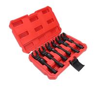 Fafeicy Juego de Llaves de Tuercas Abocinadas Flexibles con Accionamiento de 3/8 de Pulgada, 6 Piezas, 12 Mm, 14 Mm, 16 Mm, 17 Mm, 18 Mm y 19 Mm, con Cabezal Flexible de 180 Grados