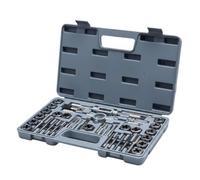 Fafeicy Juego de Machos y Matrices Métricos, Kit de Herramientas de Roscado M3 a M12 de 17 Piezas con Bordes de Corte Cónicos para Reparación de Roscas Internas y Externas en Metal