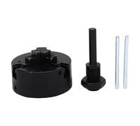 Fafeicy Juego de Mandril de Torno Autocentrante de 3 Mordazas, Minimandril de Torno de 50mm de Diámetro, Acero en Carbono con Varilla de 6mm (BLACK)