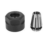 Fafeicy Juego de Mandril y Tuerca de Pinza ER11 Piezas de Fresado CNC Piezas de Torno de Fresadora Acero para Resortes 6 Mm 5 Mm 4 3,175 con Alta Dureza Alta Precisión (mandril de 6)