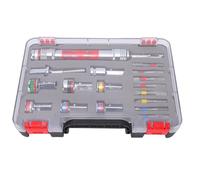 Fafeicy Juego de Puntas de Vaso de 20 Piezas, Barra de Extensión de Taladro de Impacto de Acero de Aleación con Puntas de Destornillador PH para Instalación de Muebles y Gabinetes del