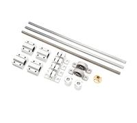 Fafeicy Juego de Soporte Deslizante con Rodamiento de Bolas de 500 Mm con Riel Lineal, Acero con Alto Contenido de Carbono y Aleación de Aluminio, Ideal para Enrutadores, Fresadoras y Tornos de