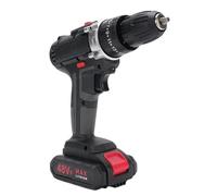 Fafeicy Juego de Taladro Inalámbrico, Herramienta Eléctrica Taladradina Eléctrica sin Cepillo 1450 Rpm 25 Configuración de Torque con Luz LED para Mantenimiento del (Enchufe de la UE)