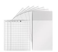Fafeicy Juego de Tapetes de Corte, Hojas de Plantilla de Poliéster Transparente con Tapete de Corte de Repuesto con Agarre Estándar, 20 Hojas Más 3 Tapetes, 12 X 12 para Máquinas de Artesanales y