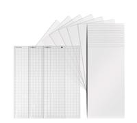 Fafeicy Juego de Tapetes de Corte, Hojas de Plantilla de Poliéster Transparente con Tapete de Corte de Repuesto con Agarre Estándar, 20 Hojas Más 3 Tapetes, 12 X 12 para Máquinas de Artesanales y