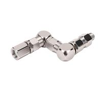 Fafeicy Junta de Pulverizador sin Aire Z de 1/4 Pulgada 6500PSI 360 Grados | Conector Rotatorio, Adaptador de Acero Inoxidable para Acceso a la Esquina del Techo de la Pared