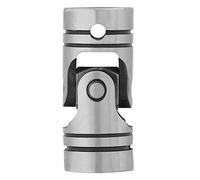 Fafeicy Junta Universal, Acoplamiento de Eje de Acero de Aleación, Junta de Motor de Bricolaje de 16 Mm/20 Mm, para Destornilladores y Equipos Médicos de Dentista, con Compresor de Laminador de (16MM)