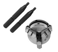 Fafeicy K01-50 - Portabrocas manual de desplazamiento de 50 mm, mini portabrocas de mano para carpintería con 3 mandíbulas y rosca de montaje K01-50, portabrocas