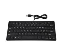 Fafeicy Keyboard de Tecla 78, Compatibilidad Amplia USB Ultra Delgada Altamente Sensible (Black)