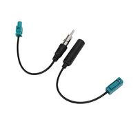 Fafeicy Kit de Adaptador de Antena de Coche ABS Cobre Fakra Z a DIN Macho Hembra Convertidor Juego de Cables de 3 Piezas para Estéreo de Coche GPS Radio Satelital Sistemas de Información y