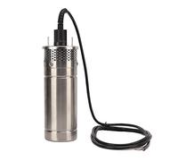 Fafeicy Kit de Bomba de Pozo Solar Bomba de Agua con Energía Solar de 12 V de Pozo Profundo Sumergible con Potencia de 120 W Elevación de 230 Pies Flujo de 3.2 GPM Cuerpo de Acero (DC24V)