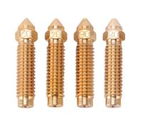 Fafeicy Kit de Boquillas para Impresora 3D para Carbono, Boquilla Hotend de Latón 0,2/0,4/0,6/0,8 Mm 4 Piezas