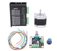 Fafeicy Kit de Controlador de Motor Paso a Paso Nema23, Controlador de Micropaso Digital DM542 para Máquina de Grabado, Impresora 3D CNC
